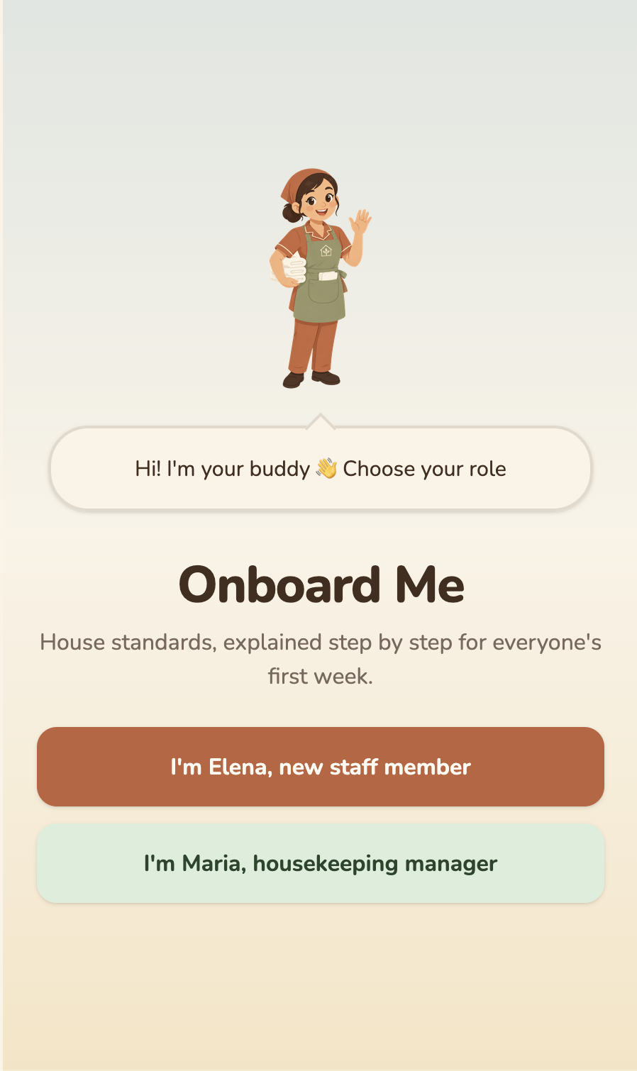 Onboard Me: Hausstandards aufnehmen, neue Mitarbeiter anleiten - KI-Prototyp mit Lovable aus KIDU Buildathon