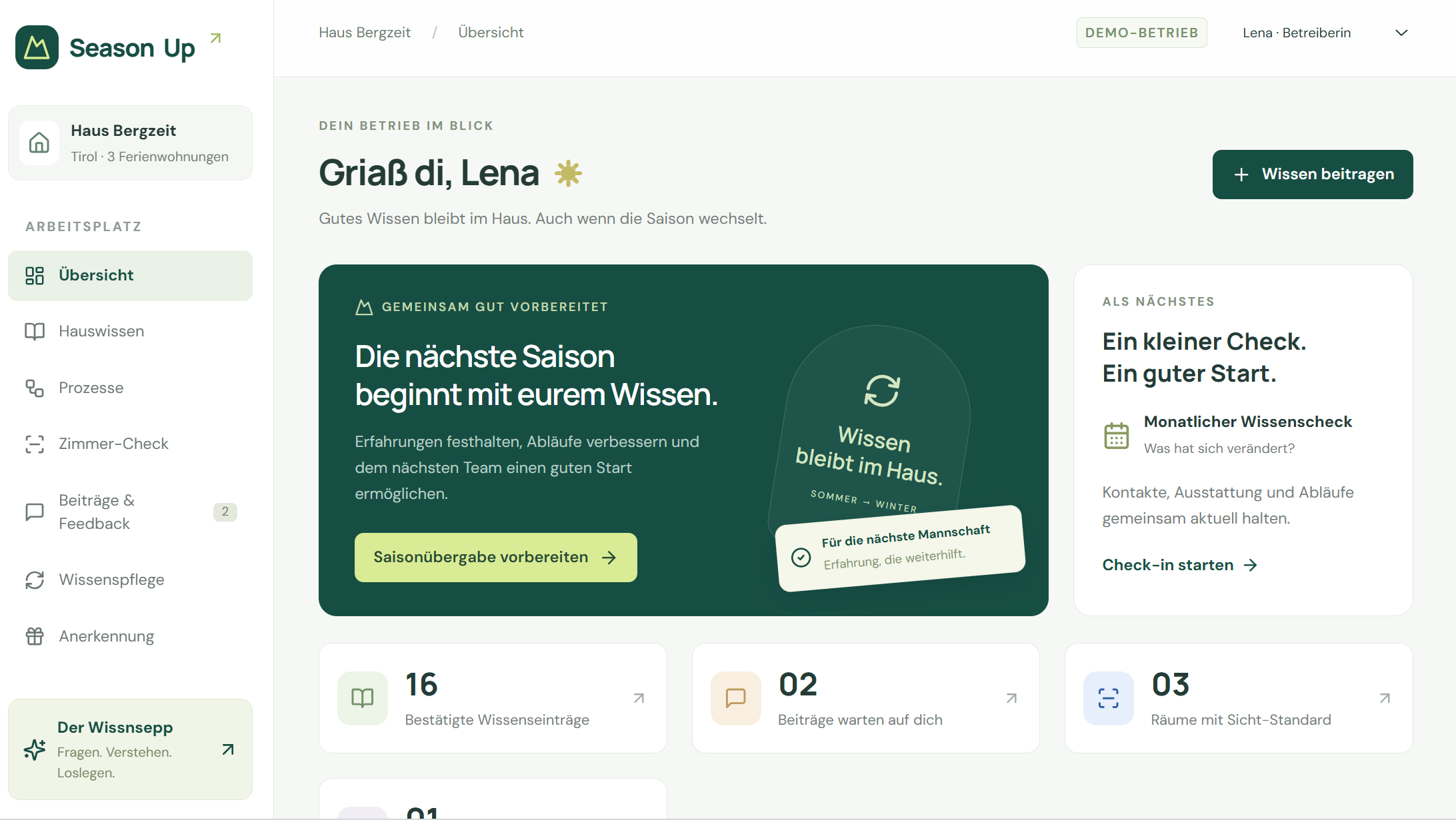 SeasonUp: Wissnsepp - Dein KI Buddy - KI-Prototyp aus KIDU Buildathon