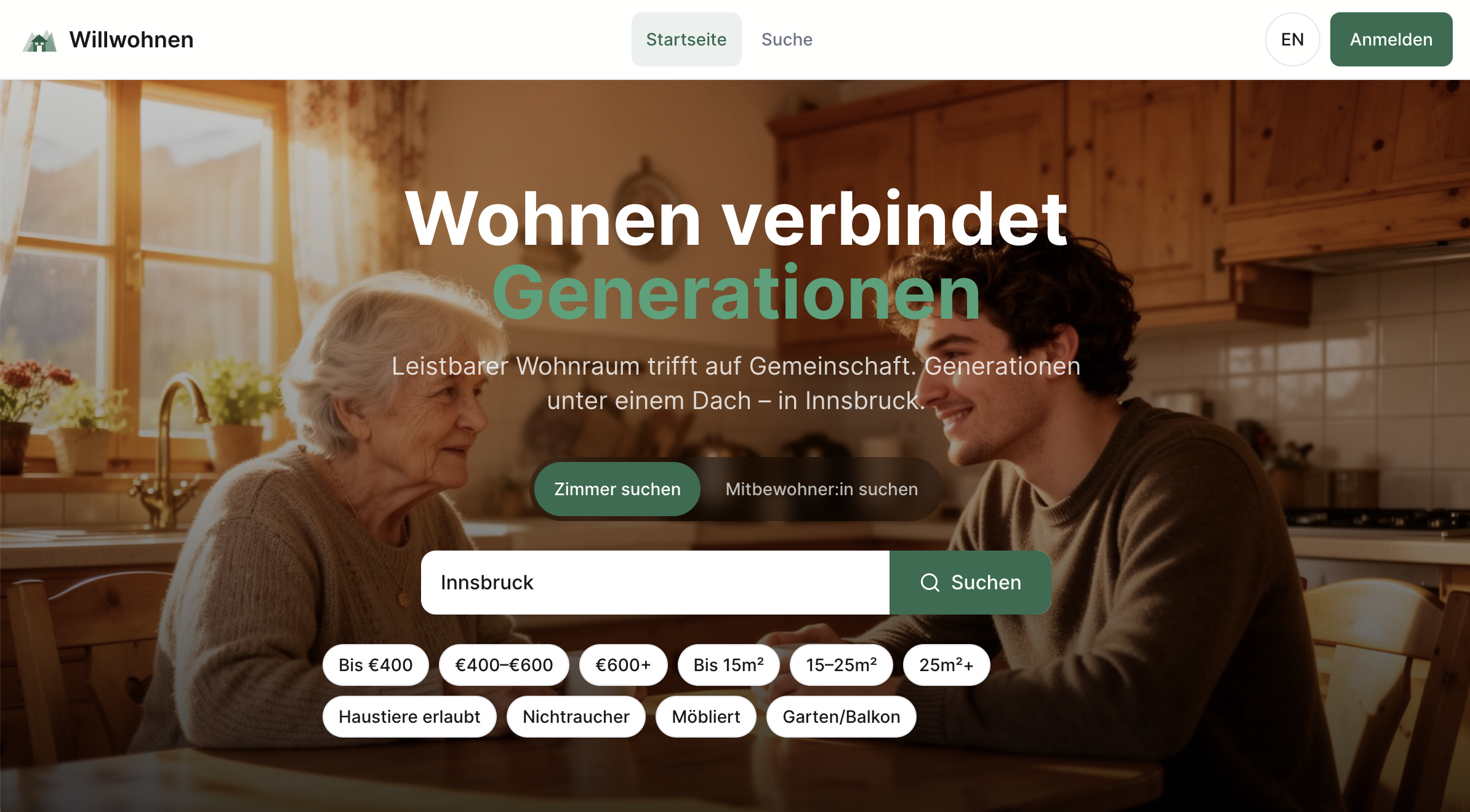 Willwohnen — KI-Prototyp mit Lovable aus AI Collective Innsbruck Buildathon